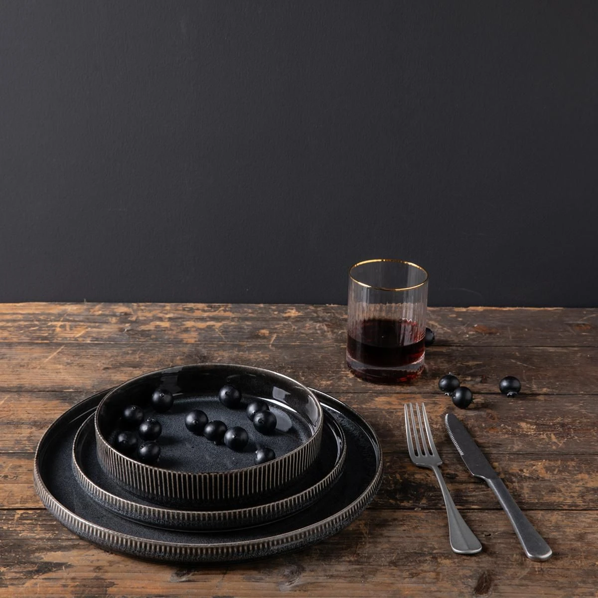 Laguiole Service 18 Pièces Noir - "charbon" 2 Laguiole Service 18 Pièces Noir - "charbon" – Image 2