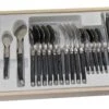MENAGERE LAGUIOLE 24 PIECES GRIS / NOIR MARBRE