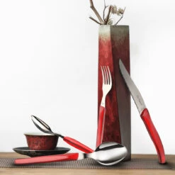 Rising Sun - Coffret 24 Pièces Rouge -Laguiole Soldes Boutique 3546690080559 3