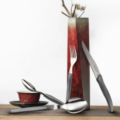 Rising Sun - Coffret 24 Pièces Gris -Laguiole Soldes Boutique 3546690082553 3