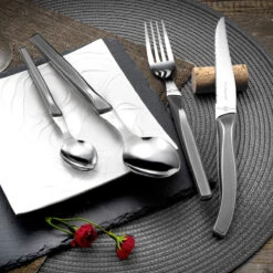 Rising Sun - Coffret 24 Pièces Gris -Laguiole Soldes Boutique 3546690082553 4