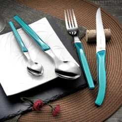 Rising Sun - Coffret 24 Pièces Turquoise -Laguiole Soldes Boutique 3546690084557 4