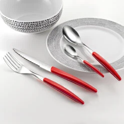 Montana Rouge - Ménagère 24 Pièces -Laguiole Soldes Boutique 3546690420553 4