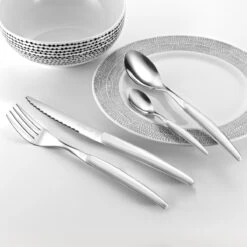 Montana Blanc - Ménagère 24 Pièces -Laguiole Soldes Boutique 3546690422557 4