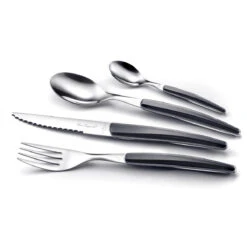 Montana Noir - Ménagère 24 Pièces