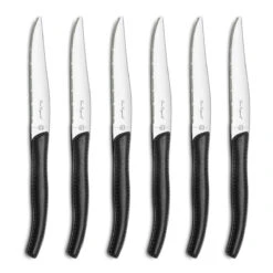 Sky - Bloc 6 Couteaux Steak Noir