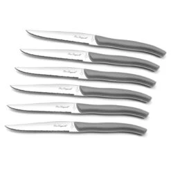 Sky - Bloc 6 Couteaux Steak Gris 10 Sky - Bloc 6 Couteaux Steak Gris -Laguiole Soldes Boutique 3546691253600 4 1