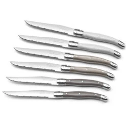 Tradition - Bloc 6 Couteaux Steak Couleurs Mixées -Laguiole Soldes Boutique 3546698949605 4 1