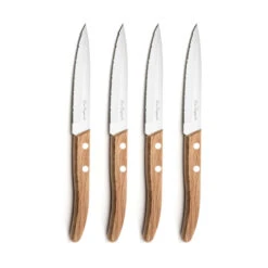 Forest - Set De 4 Couteaux Office" Bois Naturel" -Laguiole Soldes Boutique 3546699790466 4