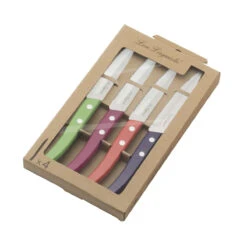 Forest - Set De 4 Couteaux Office" Bois Teinté" -Laguiole Soldes Boutique 3546699791463 3