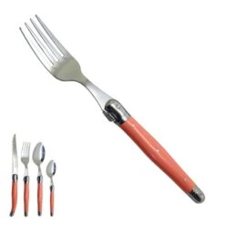 Laguiole Fourchette Corail Artisanale "je Crée Ma Table", Made In France