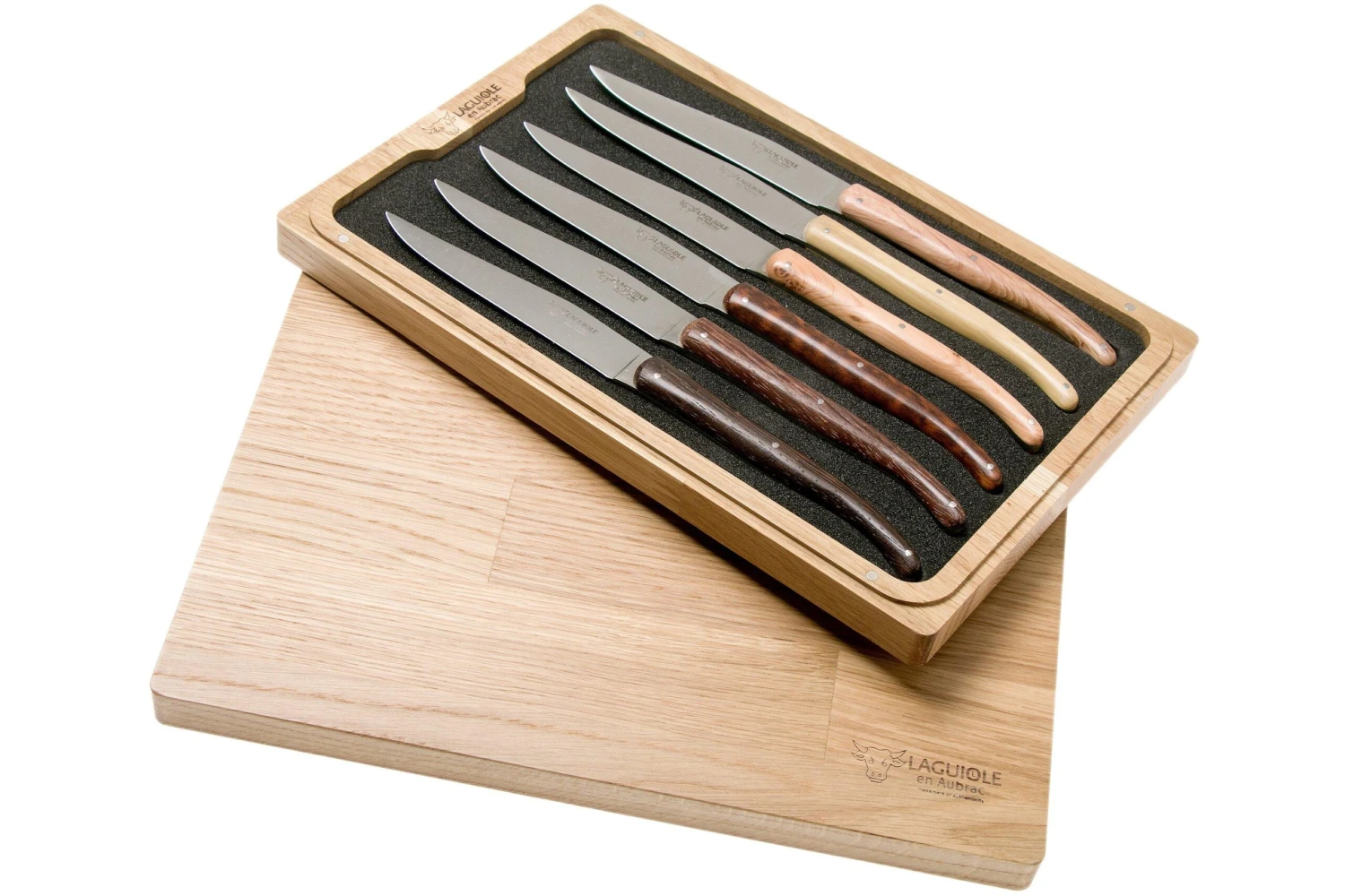 Laguiole En Aubrac Quotidien Set De Couteaux à Steak (6 Pcs) Bois Français 1 Laguiole En Aubrac Quotidien Set De Couteaux à Steak (6 Pcs) Bois Français