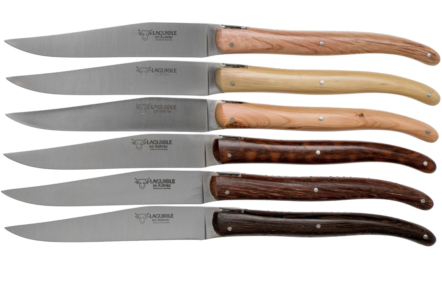 Laguiole En Aubrac Quotidien Set De Couteaux à Steak (6 Pcs) Bois Français 2 Laguiole En Aubrac Quotidien Set De Couteaux à Steak (6 Pcs) Bois Français – Image 2