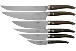 Laguiole En Aubrac Gourmet COL99CUIGOEBIB Set De 6 Couteaux Bois D'ébène Avec Bloc à Couteaux -Laguiole Soldes Boutique AUCOL99CUIGOEBIB 04 laguiole en aubrac