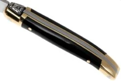 Petit Couteau De Poche De Laguiole En Aubrac, Corne De Buffle L0207BUL -Laguiole Soldes Boutique AUL0207BUL 06 laguiole en aubrac ktaul0207bul 06