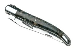 Laguiole En Aubrac Blue Poplar Burl L0212LBPIFSJ1 Bois De Peuplier, Poli, Couteau De Poche Laguiole, 12 Cm -Laguiole Soldes Boutique AUL0212LBPIFSJ1 04 laguioleaubrac