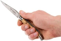 Laguiole En Aubrac 12cm Double Plates, Châtaigne Poncé Main, L0712NWI-FSB1 -Laguiole Soldes Boutique AUL0712NWI FSB1 08 laguiole en aubrac aul0712nwi fsb1 08