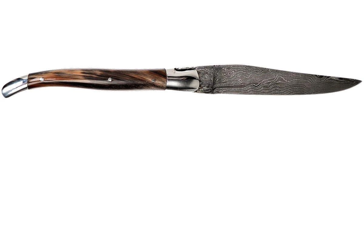 Laguiole En Aubrac 12 Cm Damast Couteau, Full Handle Corne L0712PCI-FFI1 2 Laguiole En Aubrac 12 Cm Damast Couteau, Full Handle Corne L0712PCI-FFI1 – Image 2