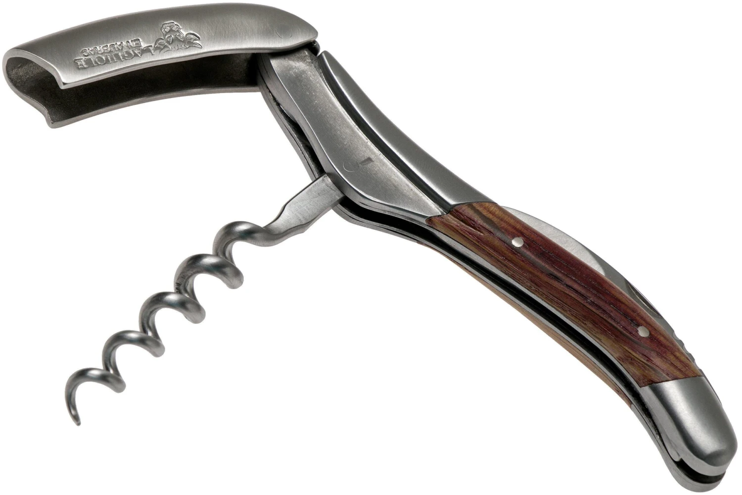 Laguiole En Aubrac Couteau Sommelier En Chêne De Barrique Infusé Dans Du Vin Rouge 2 Laguiole En Aubrac Couteau Sommelier En Chêne De Barrique Infusé Dans Du Vin Rouge – Image 2