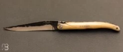 Couteau Laguiole Aubrac Lame Forgée Et Manche Corne Blonde
