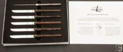 Coffret De 6 Couteaux De Table Manches Frêne Densifié Par Andrée Putman -Laguiole Soldes Boutique Coffret de 6 couteaux de table manches frene densifie par Andree Putman 4 zo