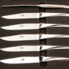 Coffret De 6 Couteaux De Table Massifs Skel Brillants Par C+B Lefebvre