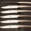 Coffret De 6 Couteaux De Table Massifs Skel Mats Par C+B Lefebvre