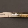 Couteau Laguiole En Aubrac Corne De Bélier Doubles Platines Laiton