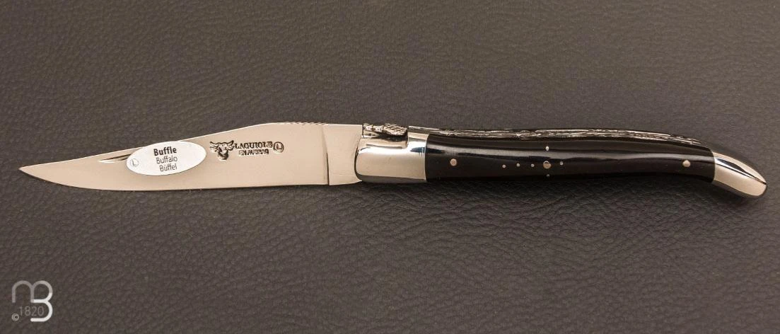 Couteau Laguiole Aubrac - Corne De Buffle Doubles Platines 1 Couteau Laguiole Aubrac - Corne De Buffle Doubles Platines