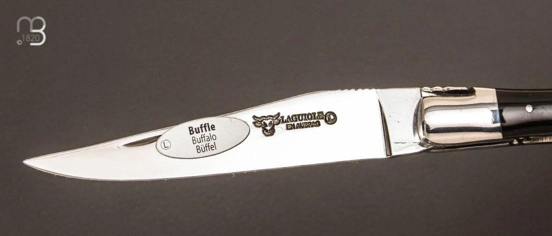 Couteau Laguiole Aubrac - Corne De Buffle Doubles Platines 3 Couteau Laguiole Aubrac - Corne De Buffle Doubles Platines – Image 3