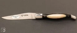 Couteau " Dodu " Par Laguiole En Aubrac - Ebène Et Ivoire De Mammouth