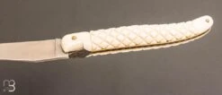 Couteau " Laguiole Ananas " De Collection Par Virgilio Munoz - Ivoire De Mammouth -Laguiole Soldes Boutique Couteau Laguiole Ananas Virgilio Munoz Ivoire mammouth 6 zoom