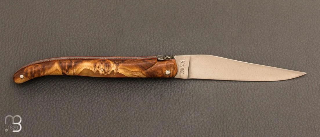 Couteau " Laguiole En Aubrac " 12 Cm Plein Manche En Racine De Galaxy 2 Couteau " Laguiole En Aubrac " 12 Cm Plein Manche En Racine De Galaxy – Image 2