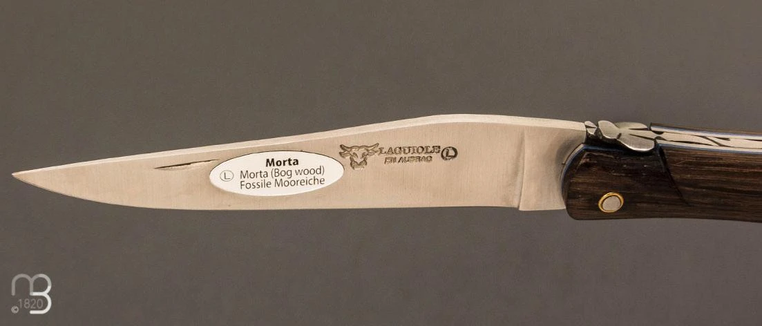 Couteau Laguiole En Aubrac 12 Cm Plein Manche En Morta Et Phacochère 3 Couteau Laguiole En Aubrac 12 Cm Plein Manche En Morta Et Phacochère – Image 3