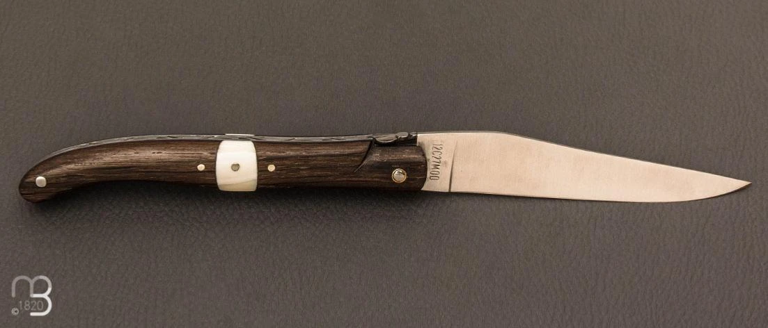 Couteau Laguiole En Aubrac 12 Cm Plein Manche En Morta Et Phacochère 2 Couteau Laguiole En Aubrac 12 Cm Plein Manche En Morta Et Phacochère – Image 2