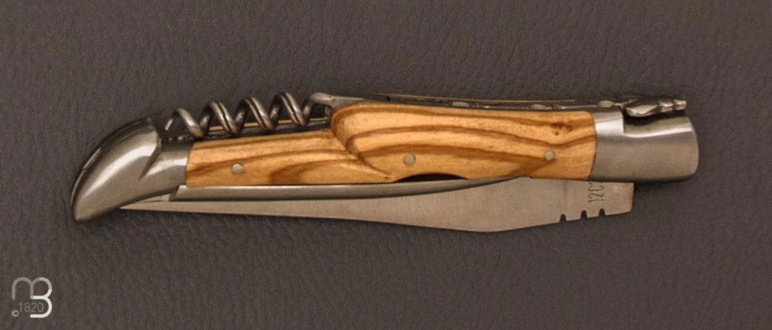 Couteau Laguiole En Aubrac 3 Pièces 12 Cm - Olivier 6 Couteau Laguiole En Aubrac 3 Pièces 12 Cm - Olivier – Image 6