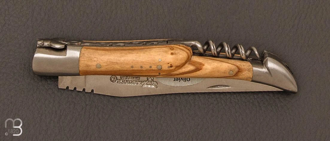 Couteau Laguiole En Aubrac 3 Pièces 12 Cm - Olivier 5 Couteau Laguiole En Aubrac 3 Pièces 12 Cm - Olivier – Image 5