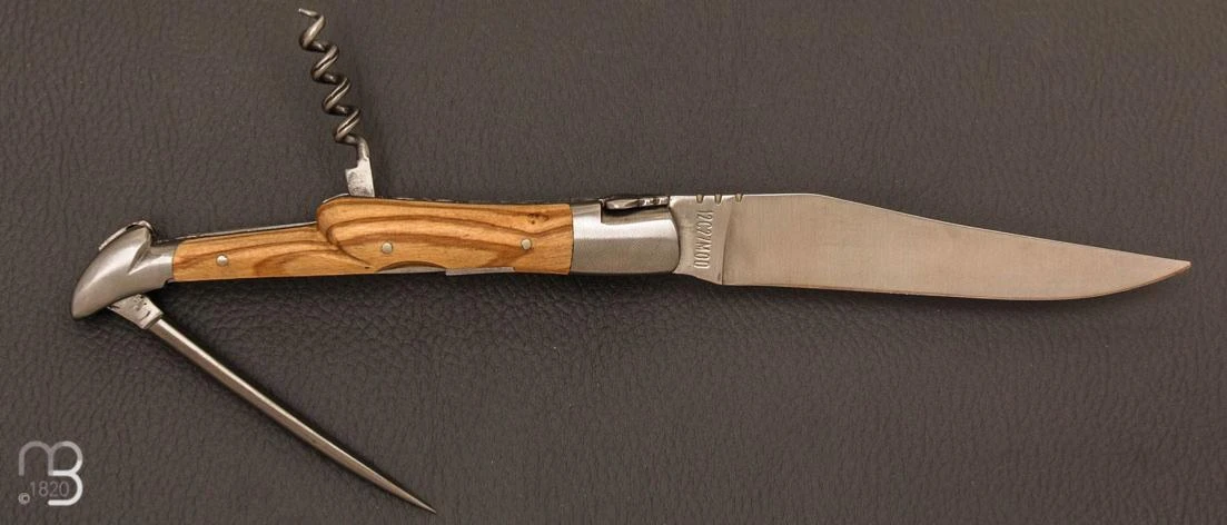 Couteau Laguiole En Aubrac 3 Pièces 12 Cm - Olivier 2 Couteau Laguiole En Aubrac 3 Pièces 12 Cm - Olivier – Image 2