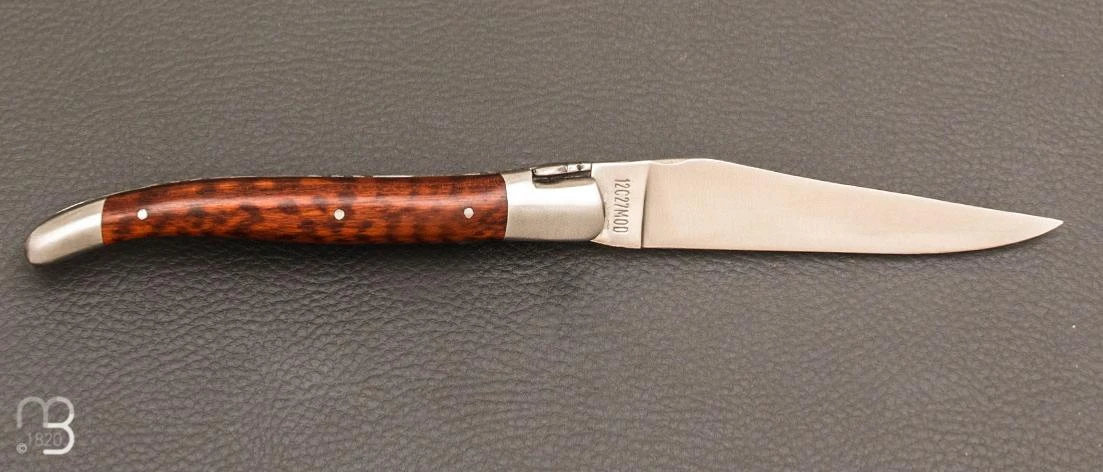 Couteau Laguiole En Aubrac Manche Amourette, Lame Satinée 2 Couteau Laguiole En Aubrac Manche Amourette, Lame Satinée – Image 2