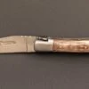 Couteau Laguiole En Aubrac Erable Ondé Brun - Acier 12c27 Mat
