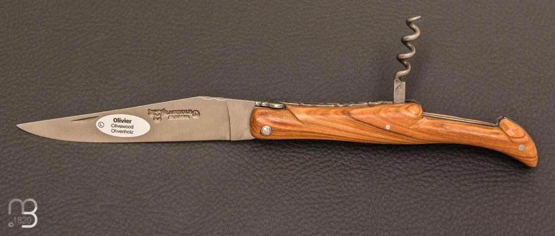 Couteau Laguiole Aubrac Olivier 2 Pièces 12 CM - Lame Acier Inoxydable 1 Couteau Laguiole Aubrac Olivier 2 Pièces 12 CM - Lame Acier Inoxydable