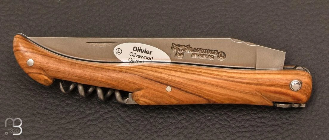 Couteau Laguiole Aubrac Olivier 2 Pièces 12 CM - Lame Acier Inoxydable 4 Couteau Laguiole Aubrac Olivier 2 Pièces 12 CM - Lame Acier Inoxydable – Image 4