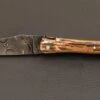 Couteau " Laguiole Authentique 13 Cm" Pièce Unique Damas Et Mammouth Par Rozelier Fabien- Ty Coutelier