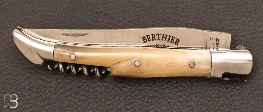 Couteau " Laguiole Berthier " 12cm 3 Pièces Pointe De Corne 5 Couteau " Laguiole Berthier " 12cm 3 Pièces Pointe De Corne – Image 5