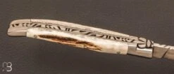 Couteau "Laguiole Berthier" 12cm Bois De Cerf -Laguiole Soldes Boutique Couteau Laguiole Berthier 12cm bois de cerf 3 zoom