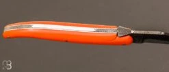 Couteau Laguiole Fait Main Par Stéphane Rambaud - G10 Orange -Laguiole Soldes Boutique Couteau Laguiole G10 Orange fait main par Stephane Rambaud 4 zoom