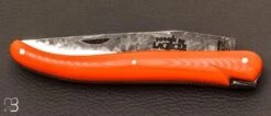 Couteau Laguiole Fait Main Par Stéphane Rambaud - G10 Orange -Laguiole Soldes Boutique Couteau Laguiole G10 Orange fait main par Stephane Rambaud 5 zoom
