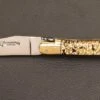 Couteau Laguiole En Aubrac 12cm - Acrylique Pailleté Or