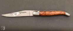 Couteau Laguiole En Aubrac Thuya Doubles Platines