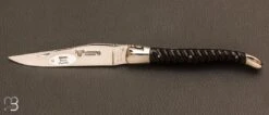 Couteau Laguiole En Aubrac 12 Cm ébène Torsadé
